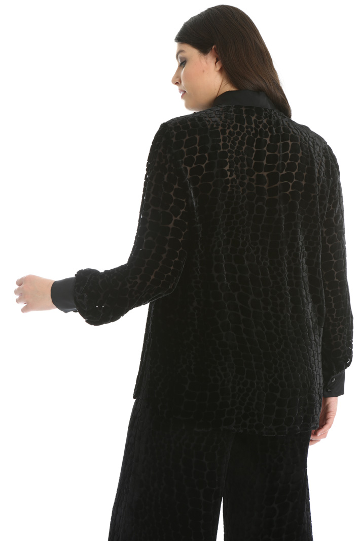 Velvet dévoré shirt Intrend Velvet dévoré shirt Intrend