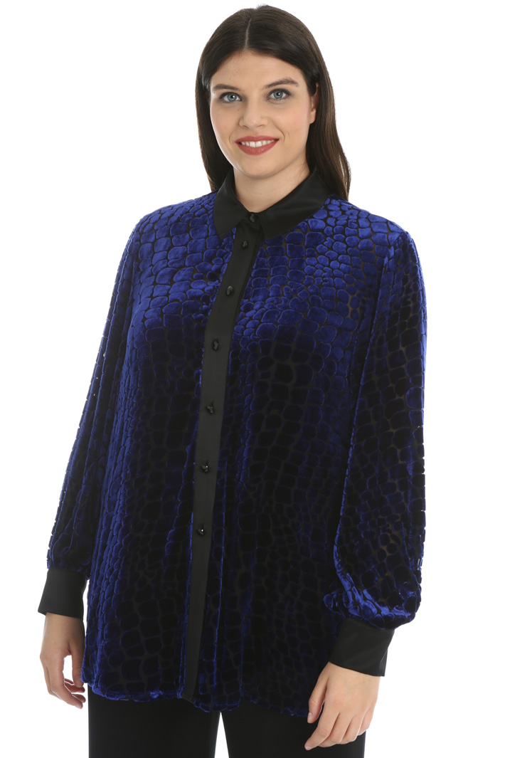 Velvet dévoré shirt Intrend Velvet dévoré shirt Intrend
