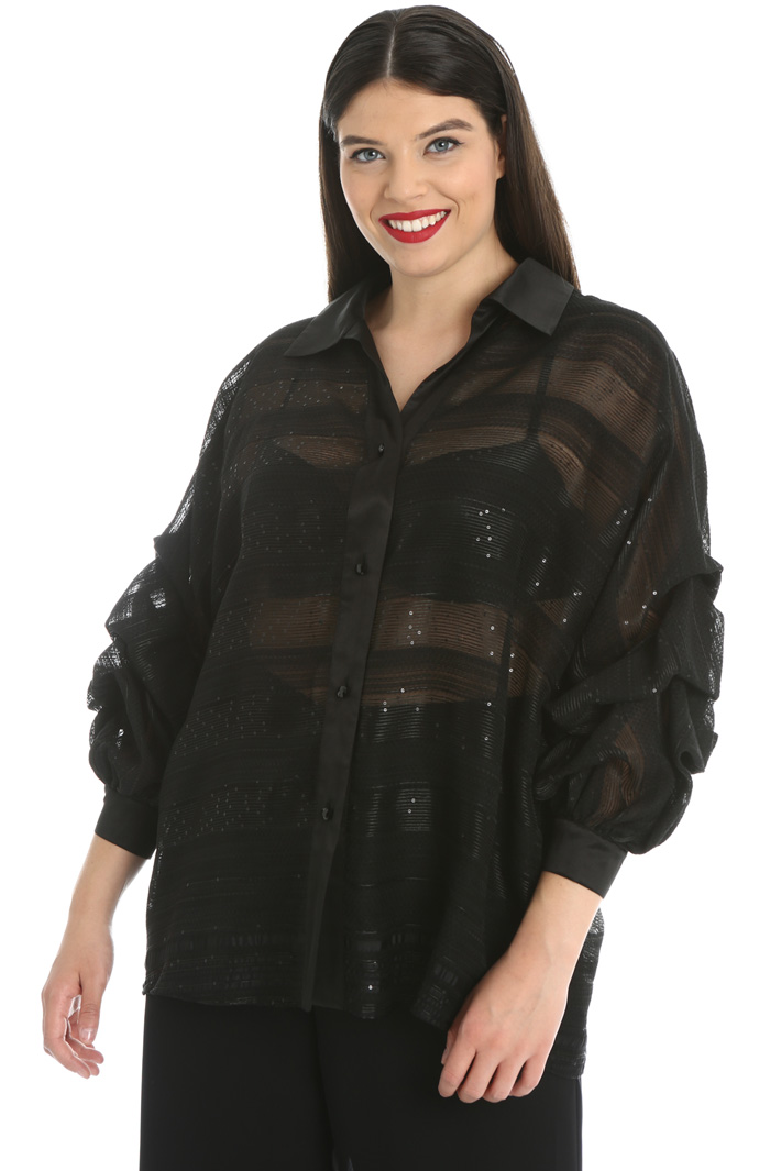 Shirt in organza jacquard Intrend Shirt in organza jacquard Intrend