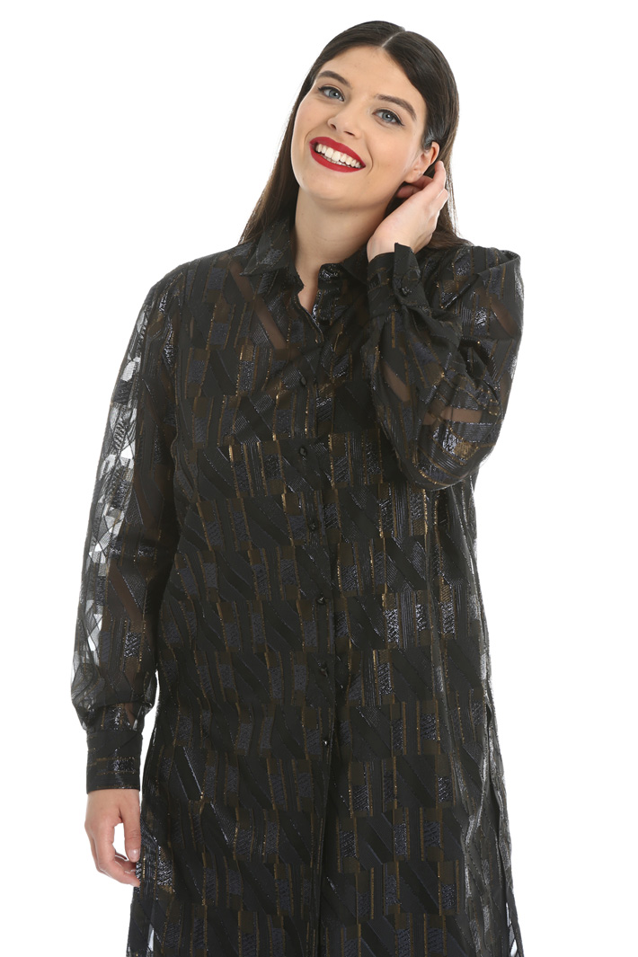 Lamé organza dress Intrend Lamé organza dress Intrend