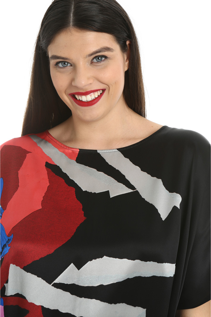 Printed silk dress Intrend Printed silk dress Intrend