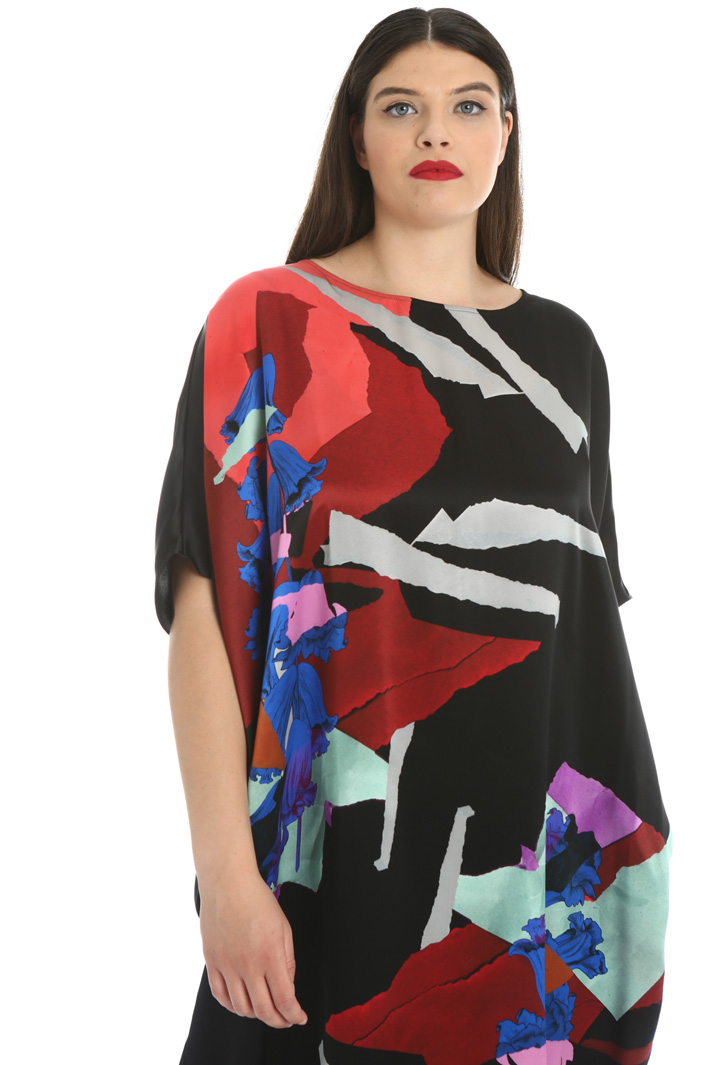 Printed silk dress Intrend Printed silk dress Intrend