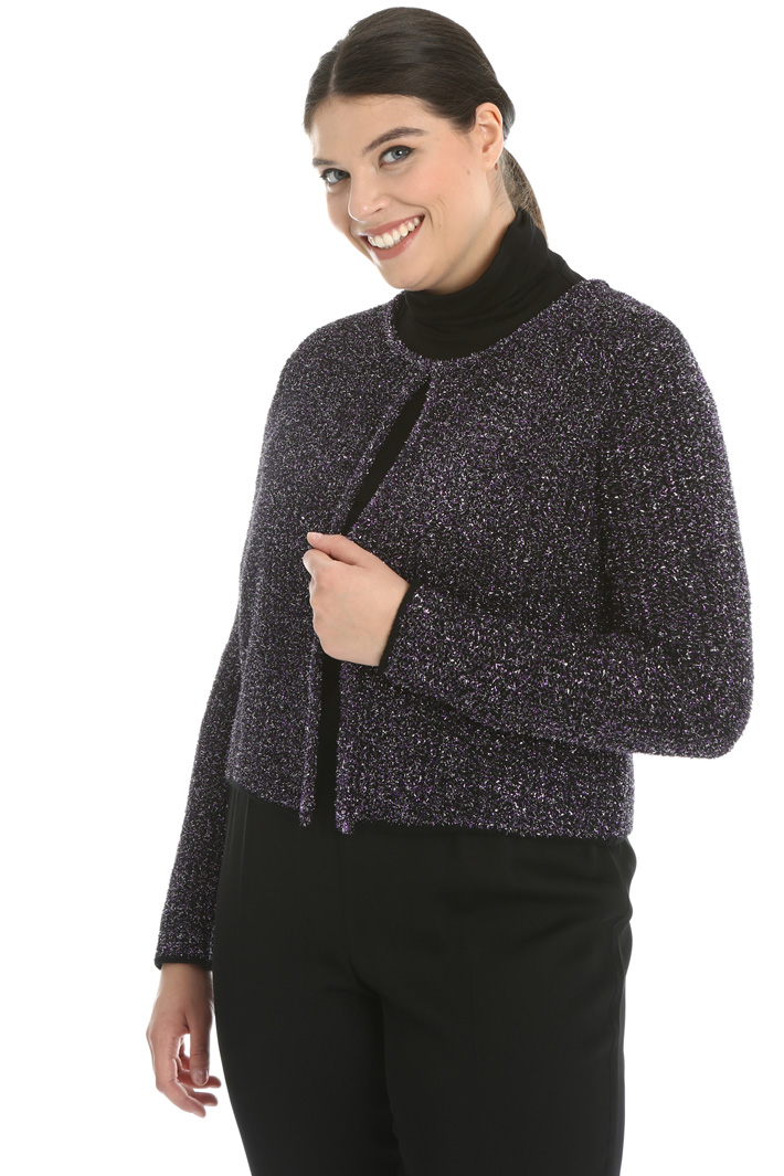 Lamé wool cardigan Intrend Lamé wool cardigan Intrend