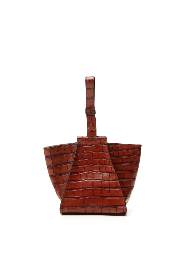 Crocodile print leather bag Intrend Crocodile print leather bag Intrend
