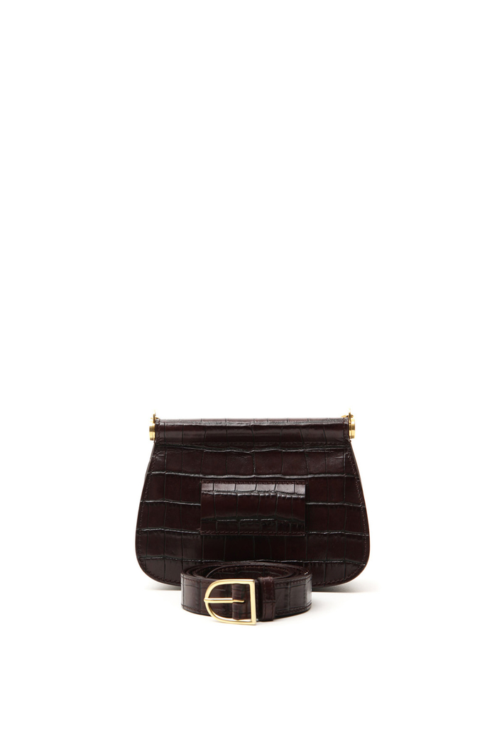 Croc-print leather bag Intrend Croc-print leather bag Intrend