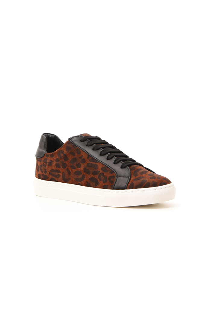 Printed suede sneakers Intrend Printed suede sneakers Intrend