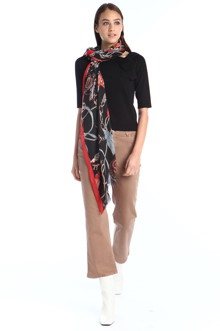 Sciarpa con bordo sfrangiato Intrend Sciarpa con bordo sfrangiato Intrend