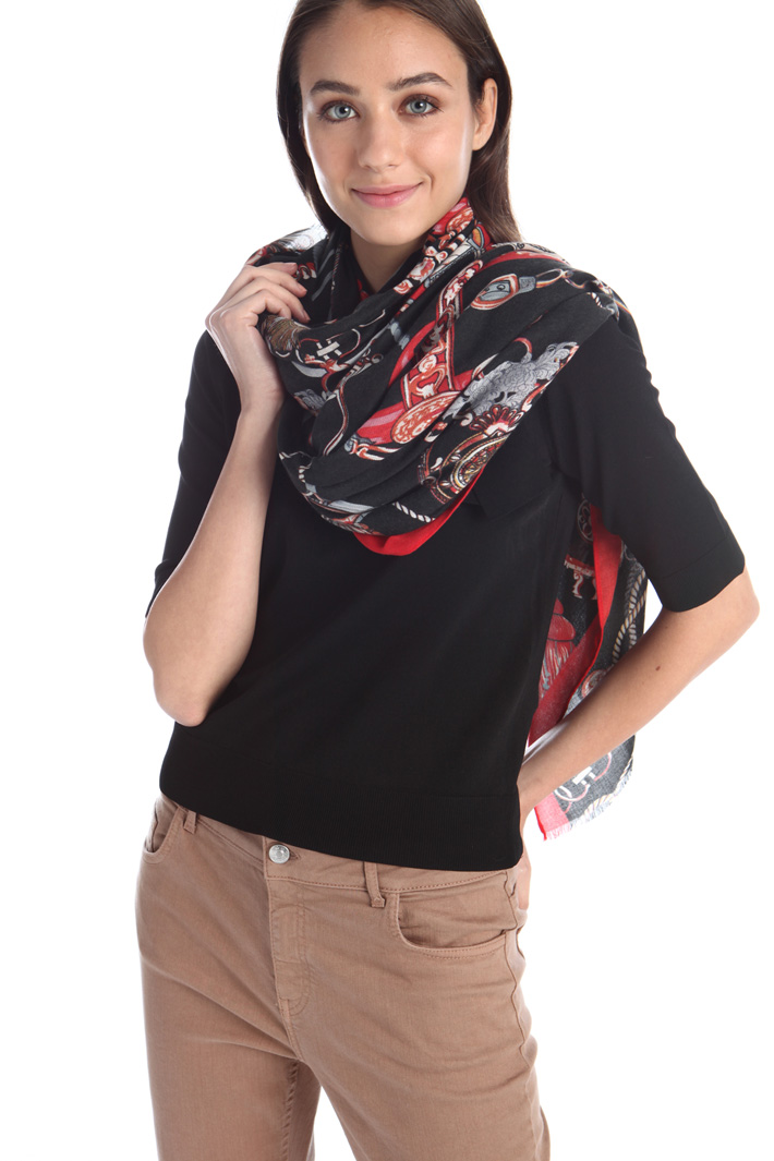 Sciarpa con bordo sfrangiato Intrend Sciarpa con bordo sfrangiato Intrend