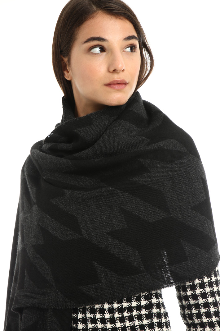 Wool and alpaca scarf Intrend Wool and alpaca scarf Intrend