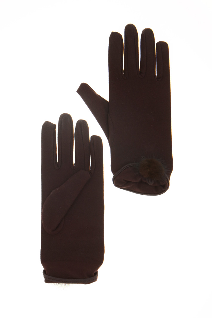Jersey and fur gloves Intrend Jersey and fur gloves Intrend