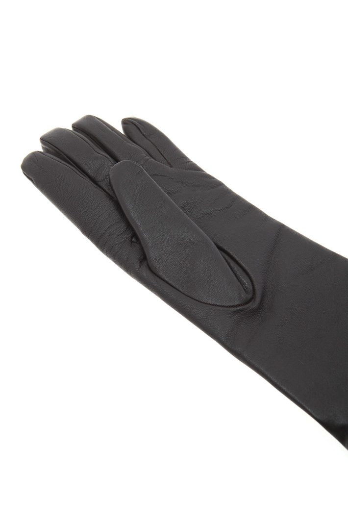 Wool and nappa leather gloves Intrend Wool and nappa leather gloves Intrend