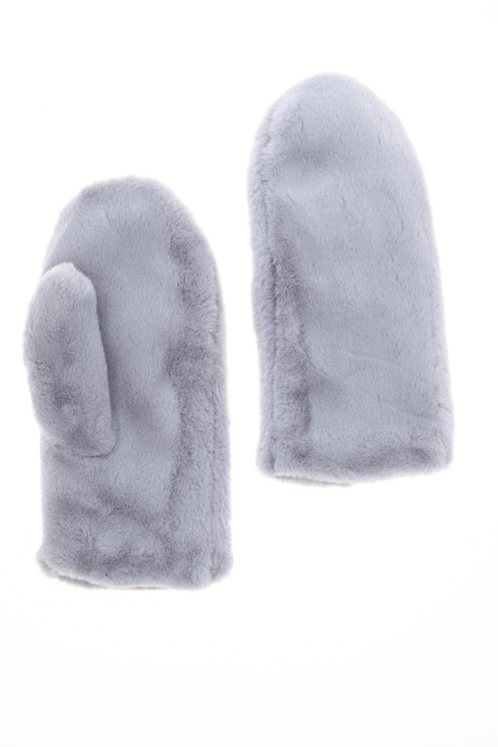 Plush mittens Intrend Plush mittens Intrend