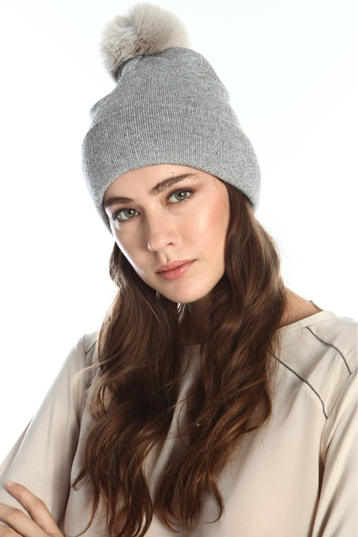 Lamé knit hat Intrend Lamé knit hat Intrend