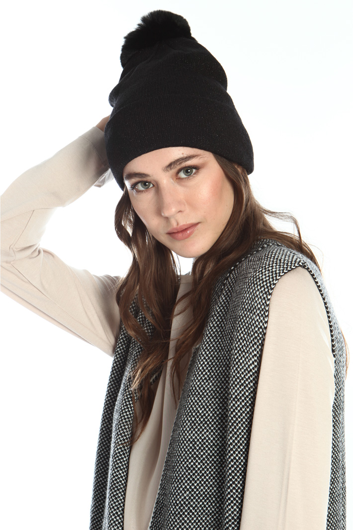 Lamé knit hat Intrend Lamé knit hat Intrend