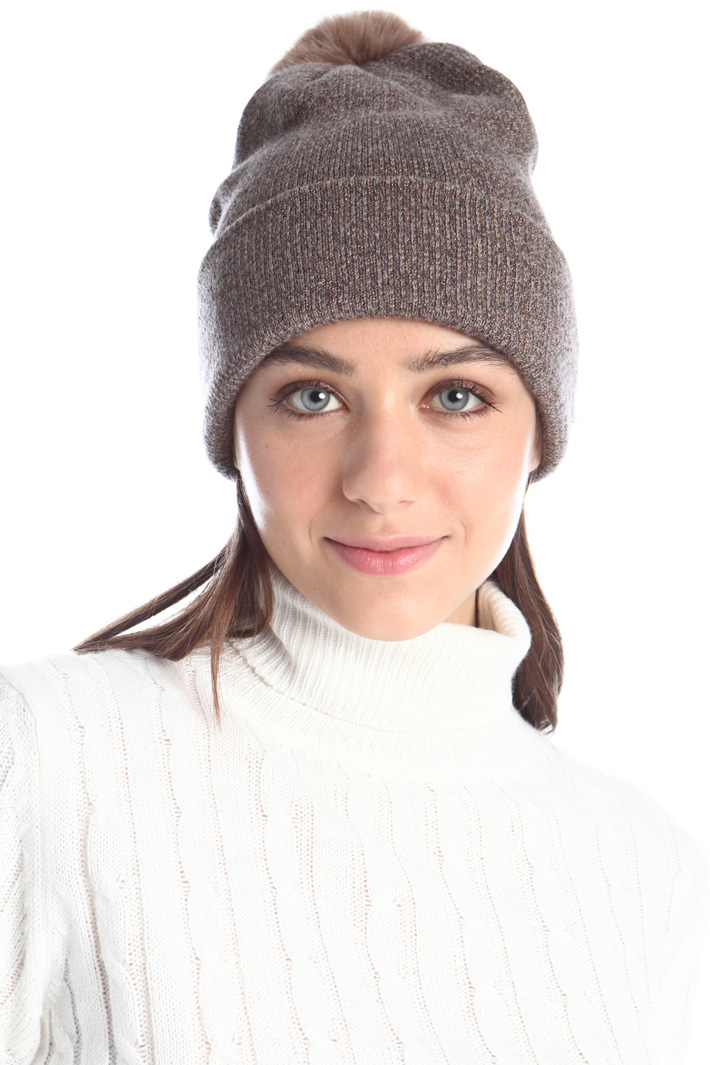 Lamé knit hat Intrend Lamé knit hat Intrend