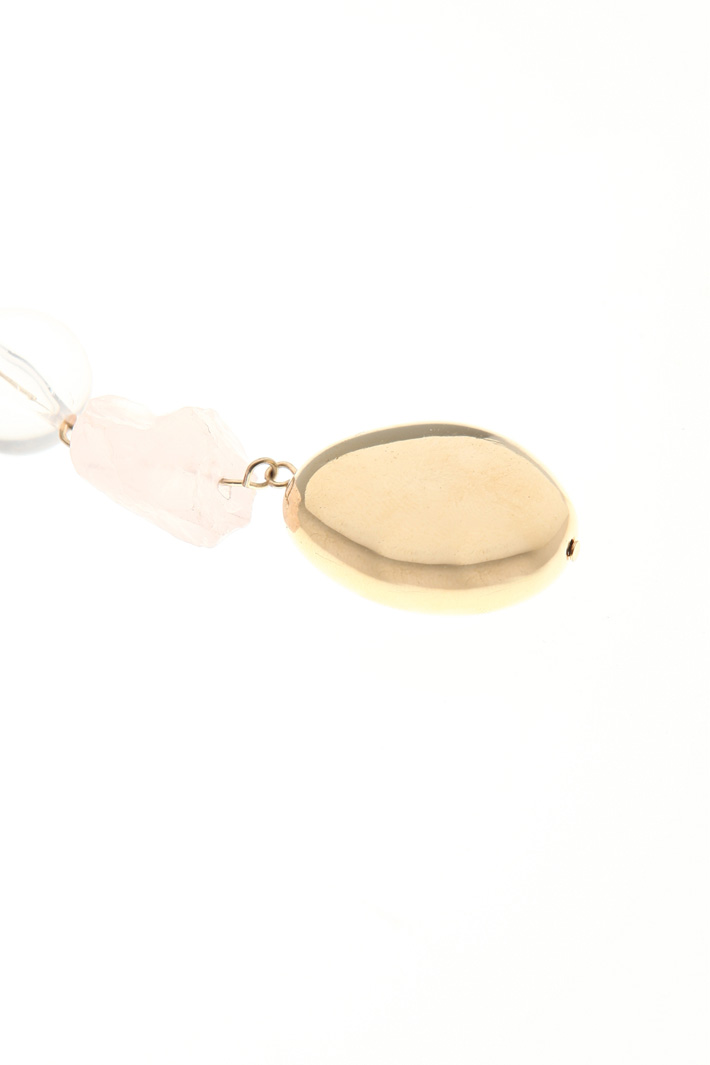 Drop quartz earrings Intrend Drop quartz earrings Intrend