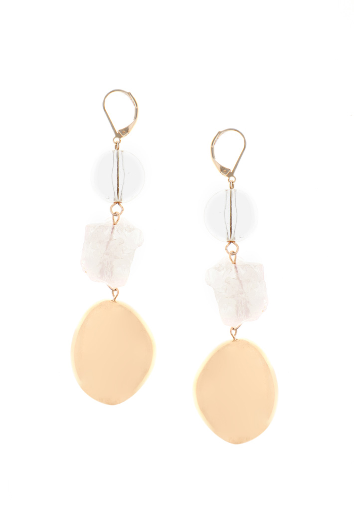 Drop quartz earrings Intrend Drop quartz earrings Intrend
