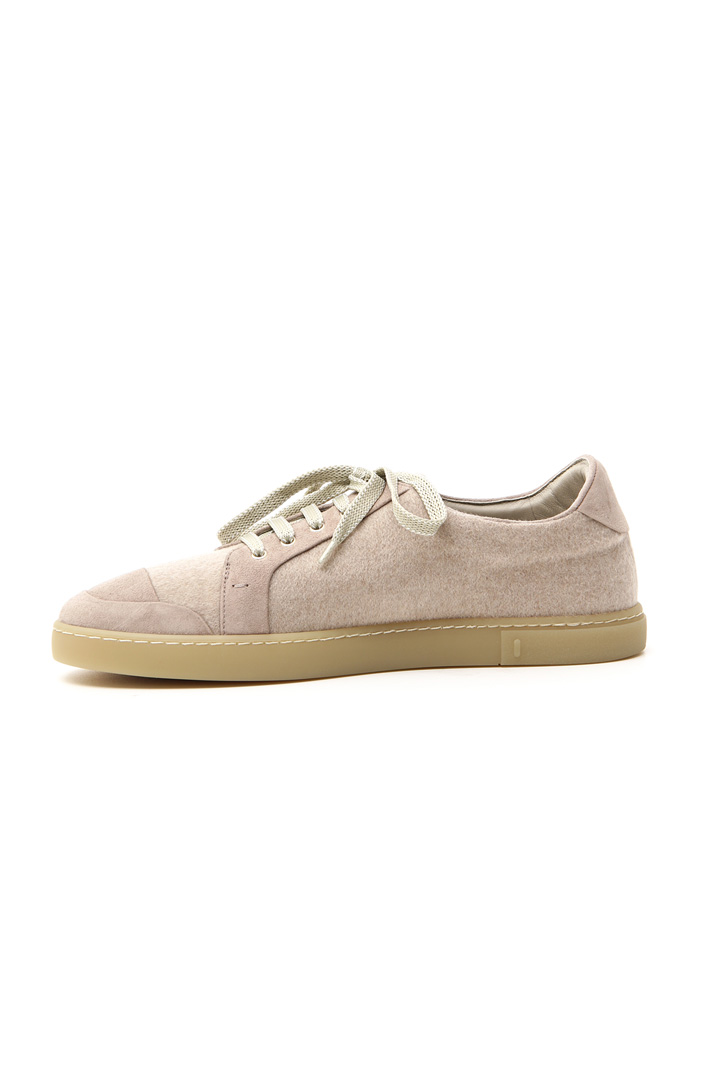 Cashmere and leather sneakers Intrend Cashmere and leather sneakers Intrend