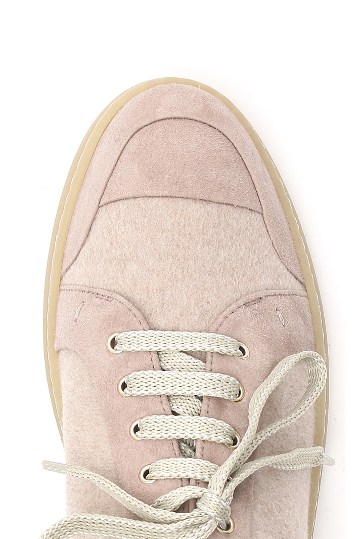 Cashmere and leather sneakers Intrend Cashmere and leather sneakers Intrend