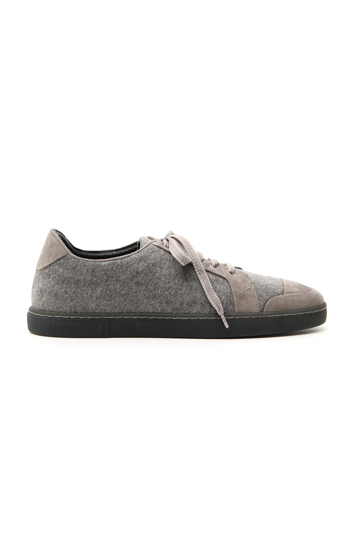 Cashmere and leather sneakers Intrend Cashmere and leather sneakers Intrend