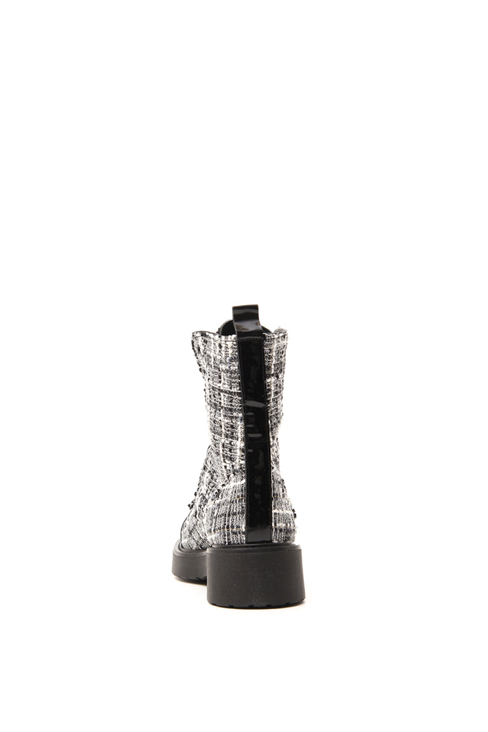 Tweed and leather boots Intrend Tweed and leather boots Intrend