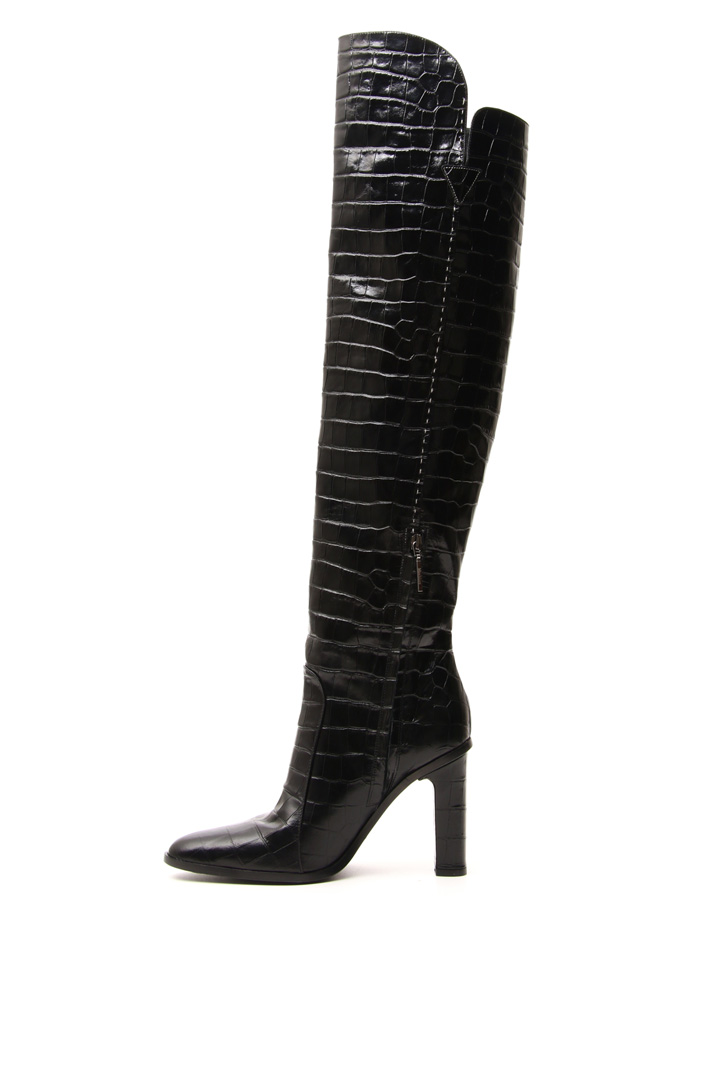 Croc print high boots Intrend Croc print high boots Intrend