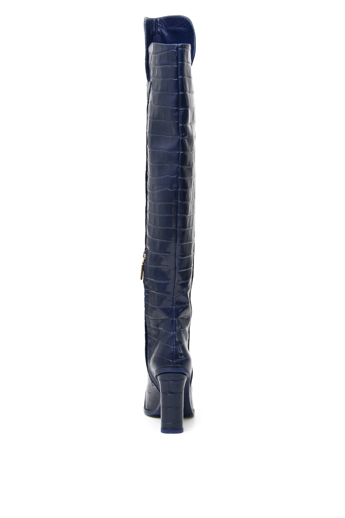 Crocodile print high boots Intrend Crocodile print high boots Intrend
