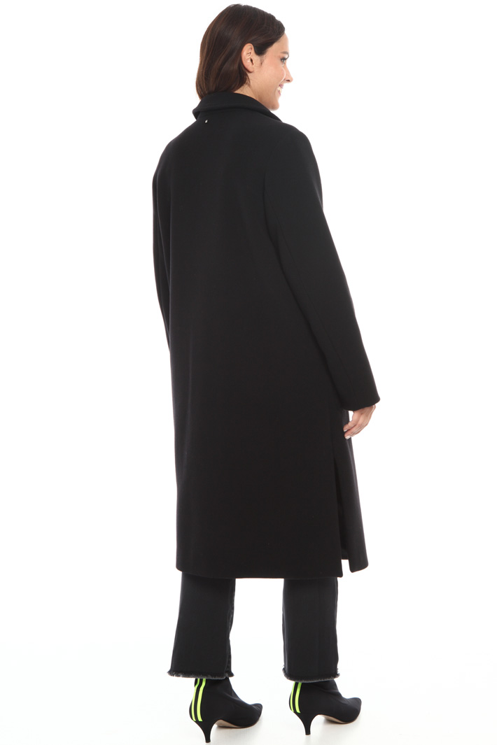 Fringed wool blend coat Intrend Fringed wool blend coat Intrend