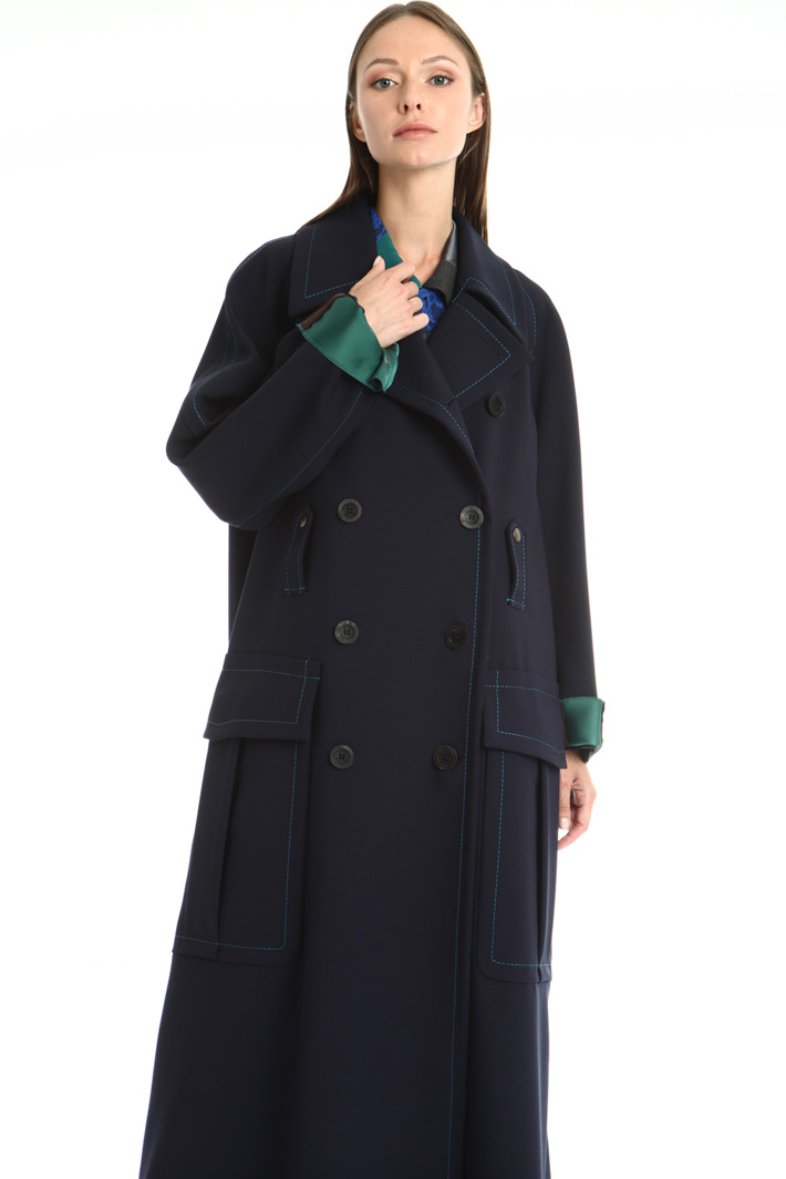 Wool blend canvas coat Intrend Wool blend canvas coat Intrend