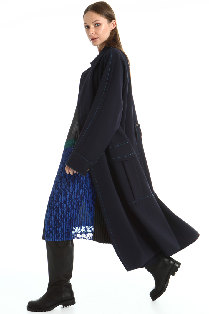Wool blend canvas coat Intrend Wool blend canvas coat Intrend