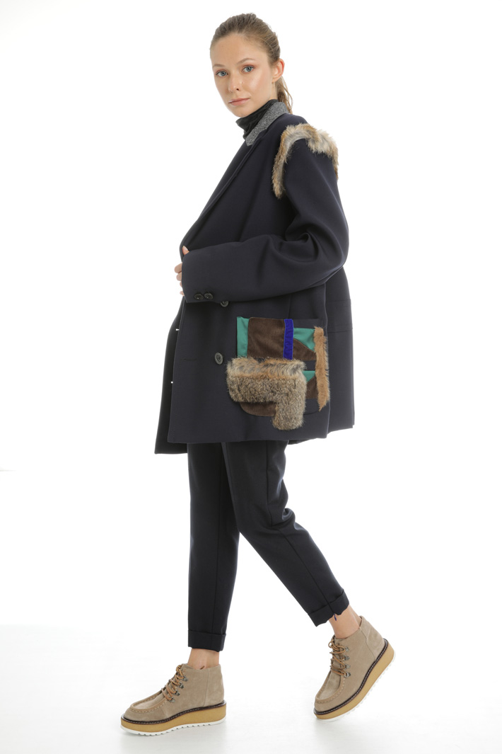 Wool blend pea coat Intrend Wool blend pea coat Intrend