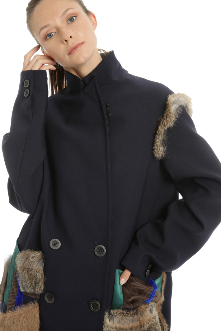 Wool blend pea coat Intrend Wool blend pea coat Intrend