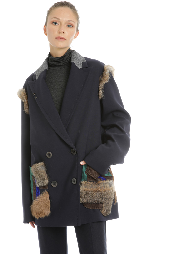 Wool blend pea coat Intrend Wool blend pea coat Intrend