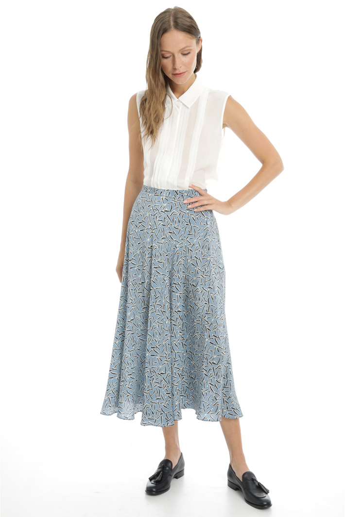 Silk crepe de chine skirt Intrend Silk crepe de chine skirt Intrend