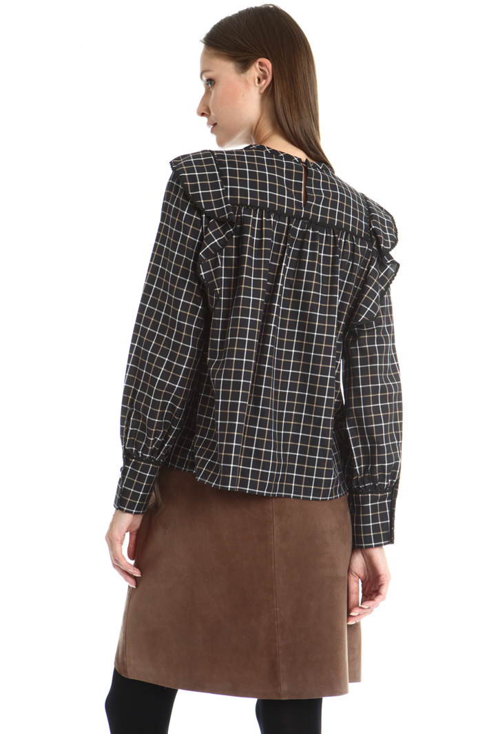 Frilled cotton tunic Intrend Frilled cotton tunic Intrend