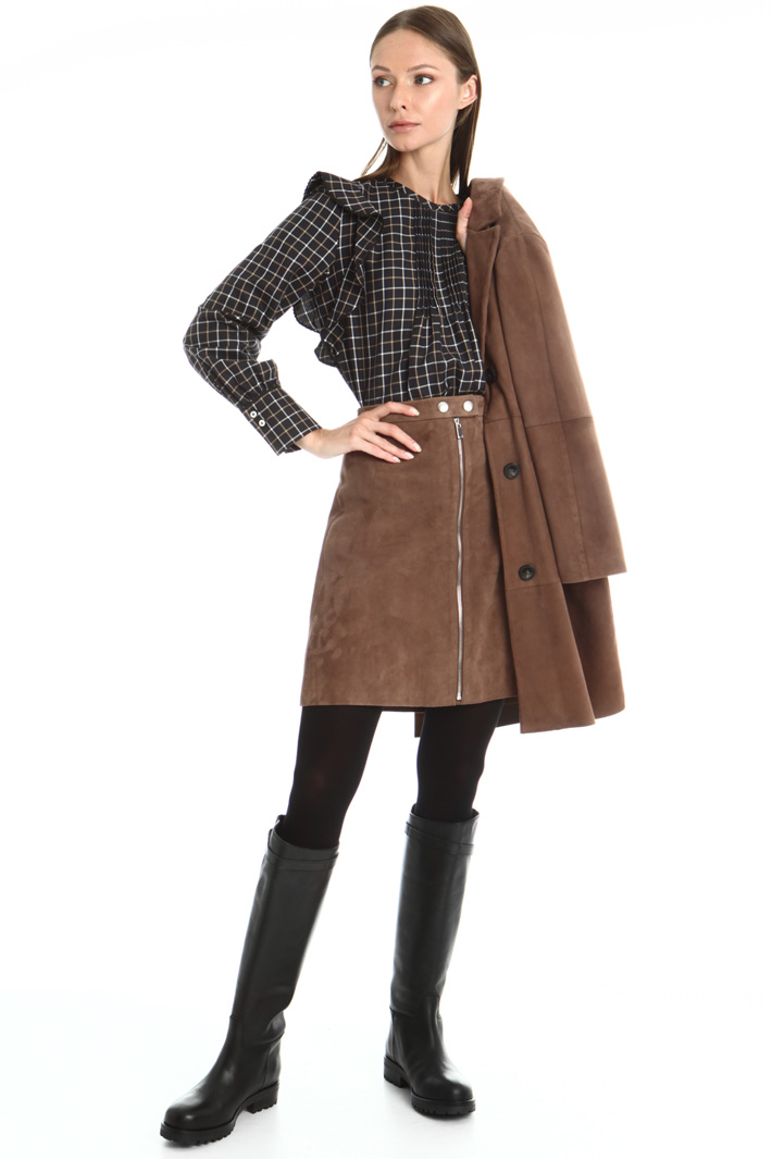 Frilled cotton tunic Intrend Frilled cotton tunic Intrend