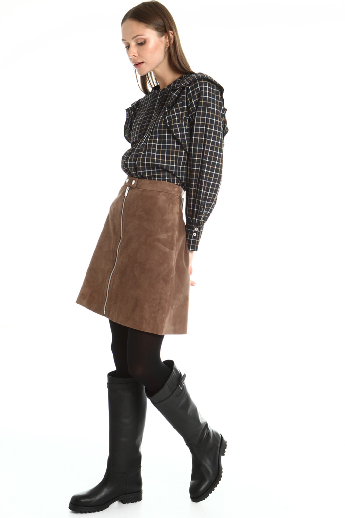 Frilled cotton tunic Intrend Frilled cotton tunic Intrend
