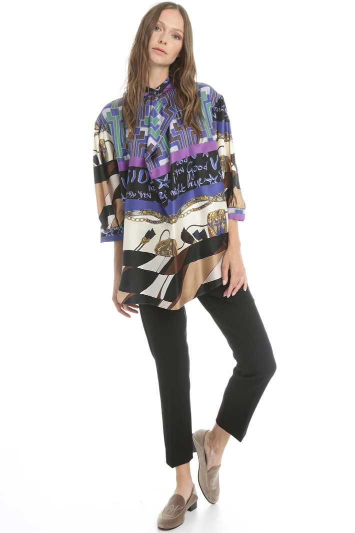 Silk twill tunic Intrend Silk twill tunic Intrend