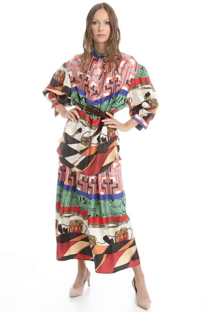 Silk twill tunic Intrend Silk twill tunic Intrend
