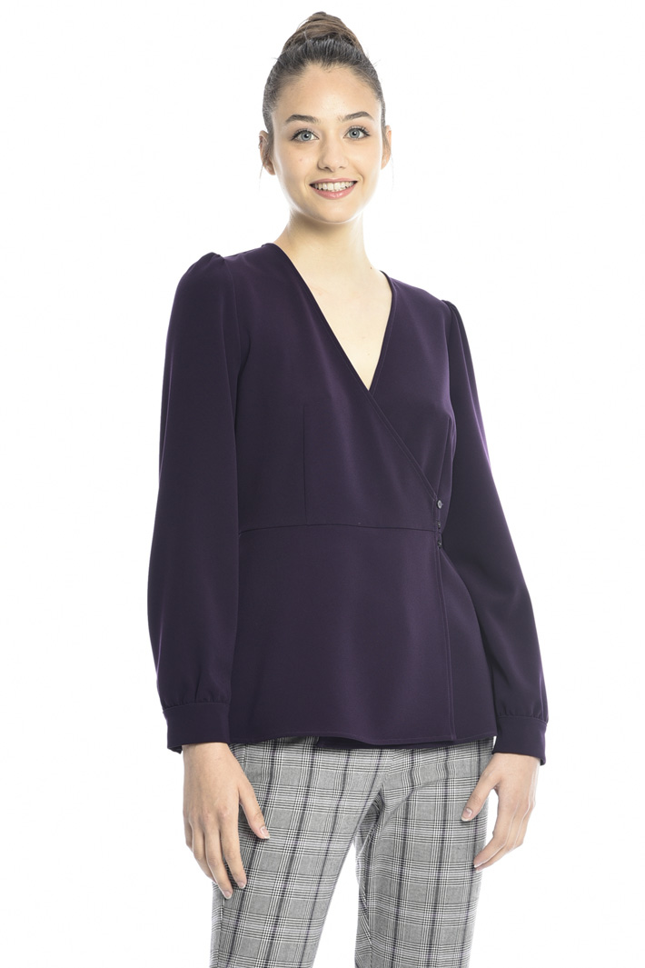 Wrap-up crepe blouse Intrend Wrap-up crepe blouse Intrend