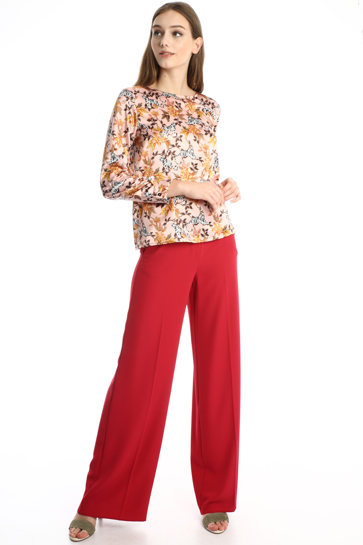 Printed satin tunic Intrend Printed satin tunic Intrend