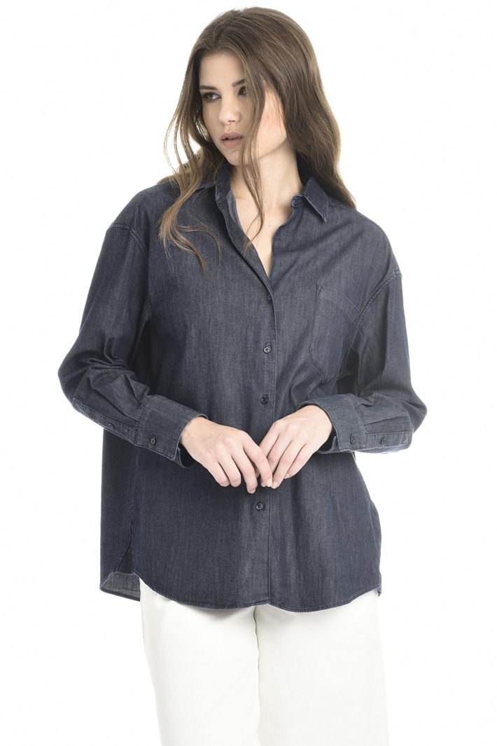 Cotton denim shirt Intrend Cotton denim shirt Intrend