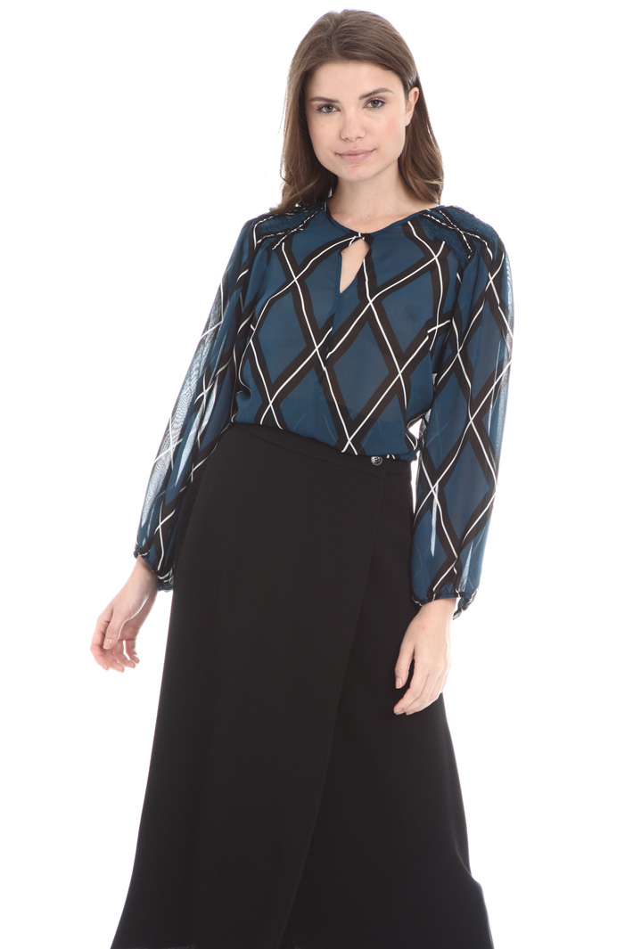 Printed georgette blouse Intrend Printed georgette blouse Intrend