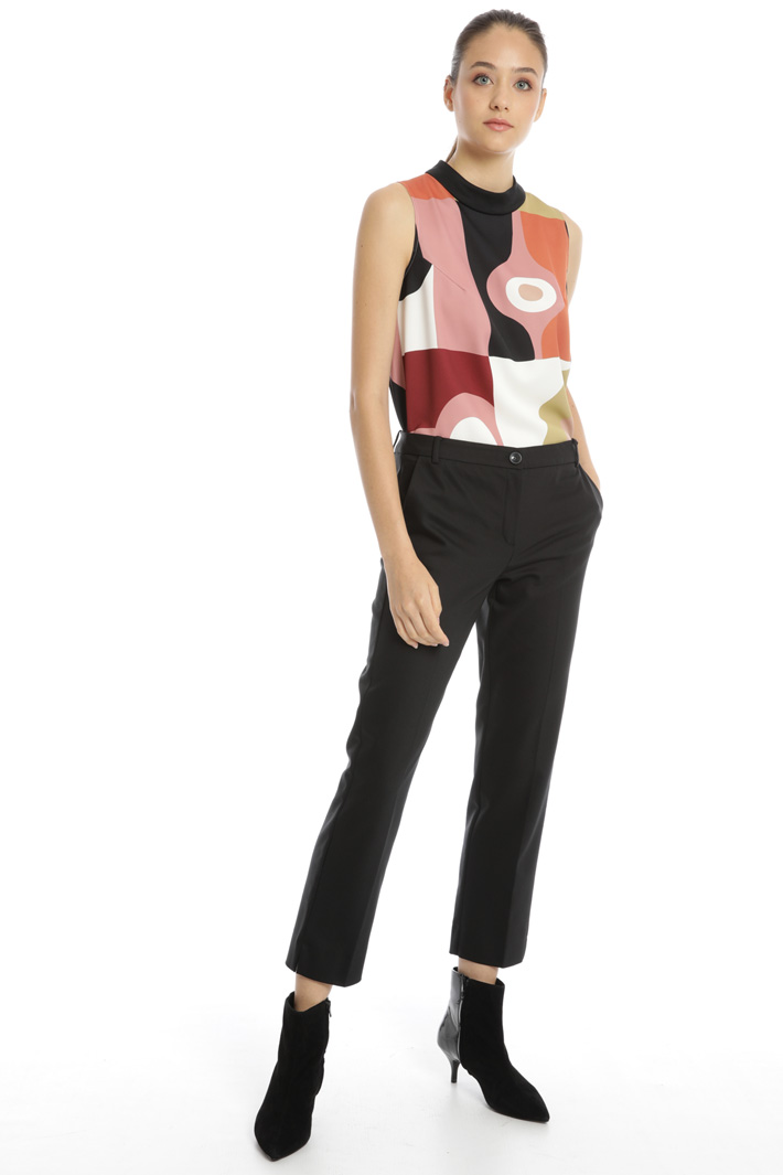 Double cotton trousers Intrend Double cotton trousers Intrend