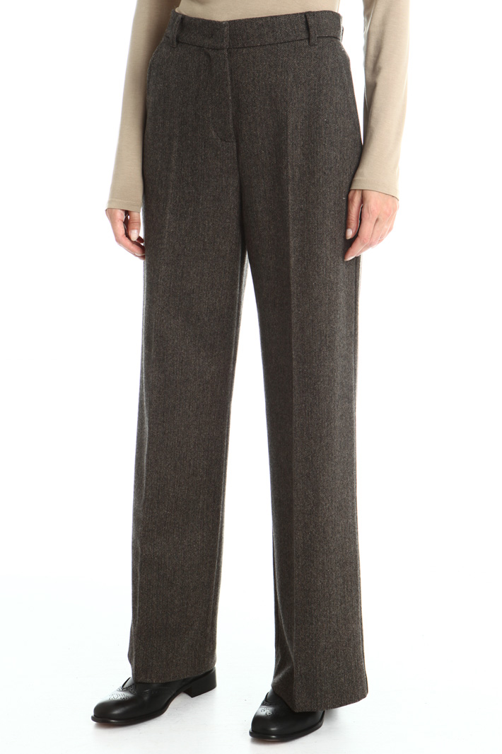 Wool flannel trousers Intrend Wool flannel trousers Intrend