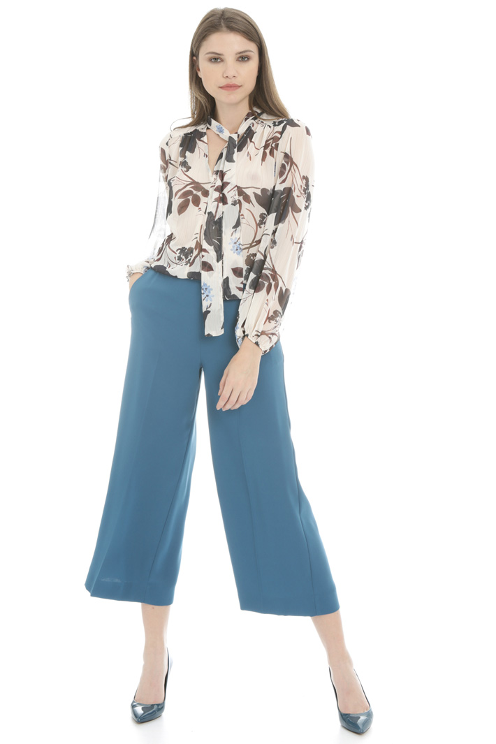 Cropped wide leg trousers Intrend Cropped wide leg trousers Intrend