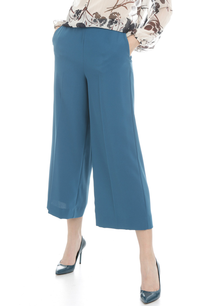 Cropped wide leg trousers Intrend Cropped wide leg trousers Intrend