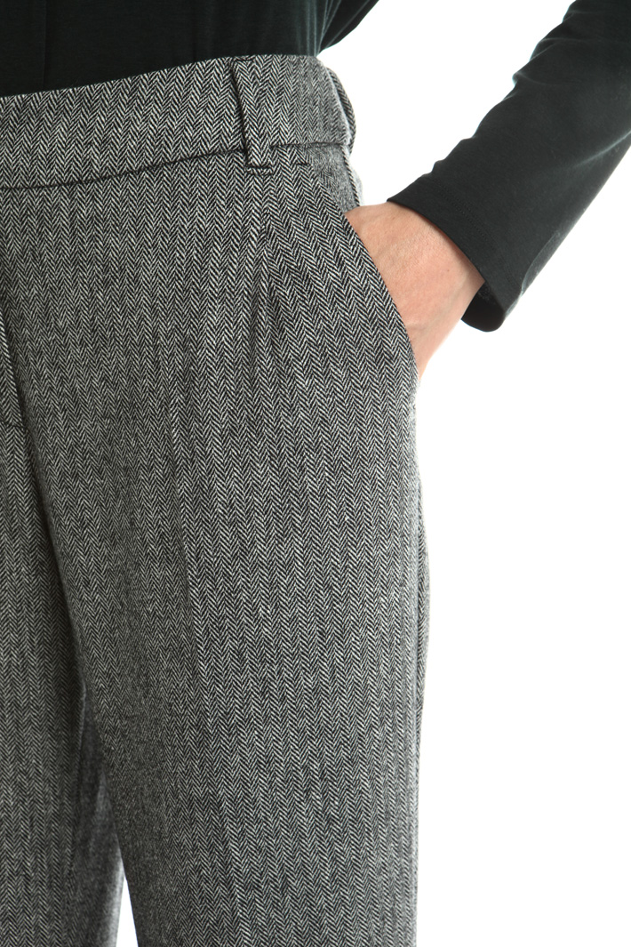Jacquard jersey trousers Intrend Jacquard jersey trousers Intrend