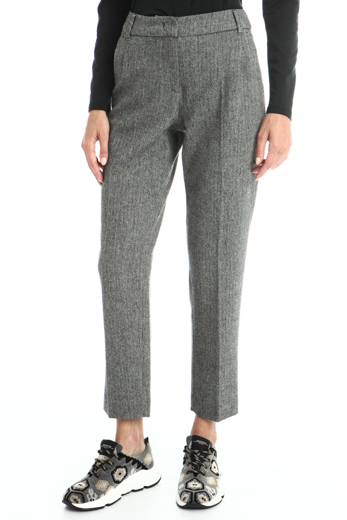 Jacquard jersey trousers Intrend Jacquard jersey trousers Intrend