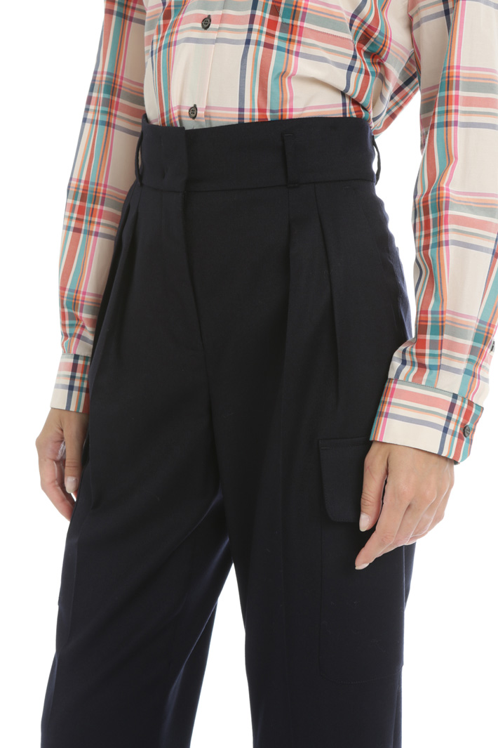 Wool flannel trousers Intrend Wool flannel trousers Intrend
